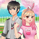 Anime High School Couple - First Date Makeover