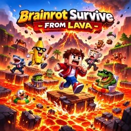 Brainrot Survive From Lava