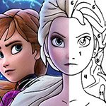Color By Number With Frozen II