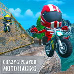 Crazy 2 Player Moto Racing