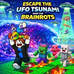 Escape the UFO Tsunami Save the Brainrots