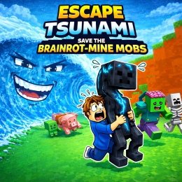 Escape Tsunami - Save the Brainrot-Mine Mobs