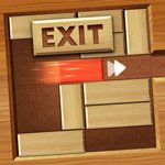 Exit Unblock Red Wood Block