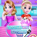 Little Girls Kitchen Time