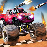 Monster Truck vs Zombie Death Shooting Game