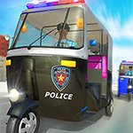 Police Tuk Tuk Auto Rickshaw Driving 