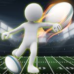 Stickman Rugby Run And Kick