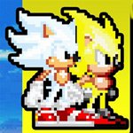 Super Sonic and Hyper Sonic in Sonic 1